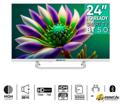 Телевизор Topdevice Frameless Neo TDTV24CS04H_WE